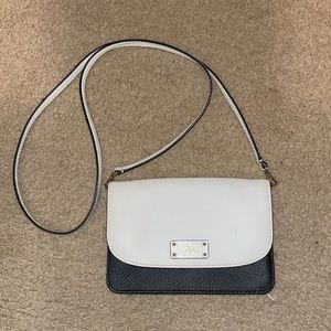 Kate Spade Black & White Crossbody Purse